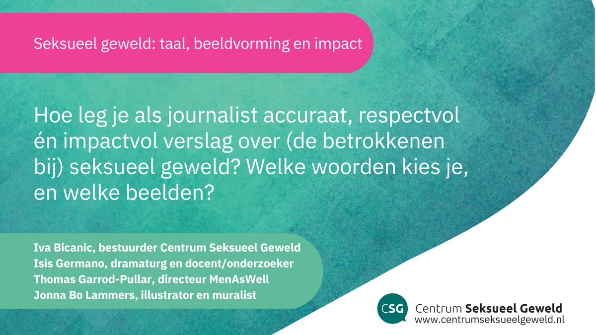 Webinar terugkijken | Seksueel geweld in de media: taal, beeldvorming en impact. Hoe bericht je als journalist over seksueel geweld – accuraat, respectvol én impactvol?  Bekijk hier het webinar: youtu.be/dXj6nEKUf9E. #Webinar #SeksueelGeweld #Media #Beeldvorming