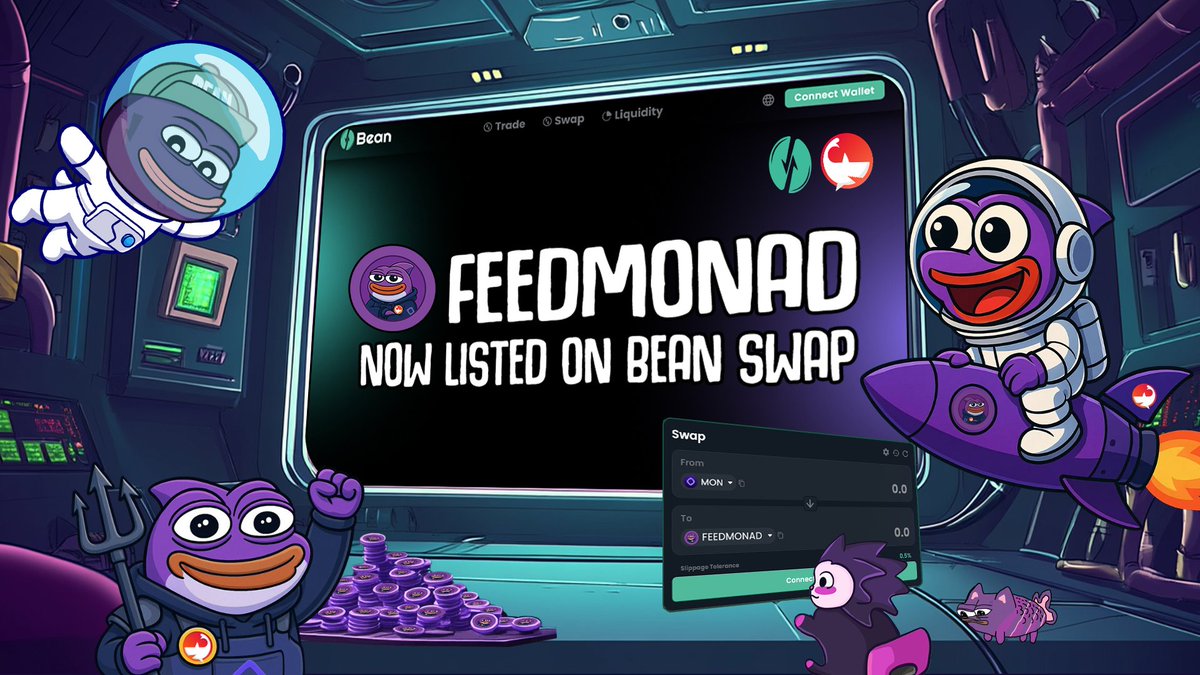 Play with testnet MON/FEEDMONAD → bean.exchange
