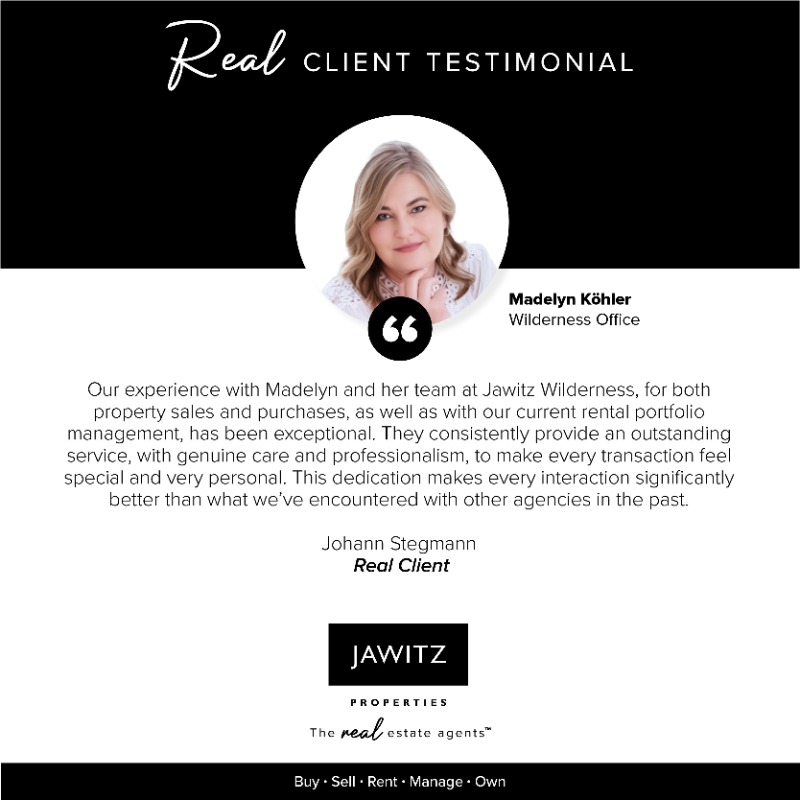 Jawitz Properties (@jawitzprop) on Twitter photo βββββ
Real Stories. Real Clients. Real Impact.
We love hearing how our clients feel about their journey with Jawitz Properties π These genuine experiences remind us why we do what we do π‘β€οΈ
The ππππ estate agentsβ’
Registered with the PPRA
#Jawitz #TestimonialTuesday βββββ
Real Stories. Real Clients. Real Impact.
We love hearing how our clients feel about their journey with Jawitz Properties π These genuine experiences remind us why we do what we do π‘β€οΈ
The ππππ estate agentsβ’
Registered with the PPRA
#Jawitz #TestimonialTuesday