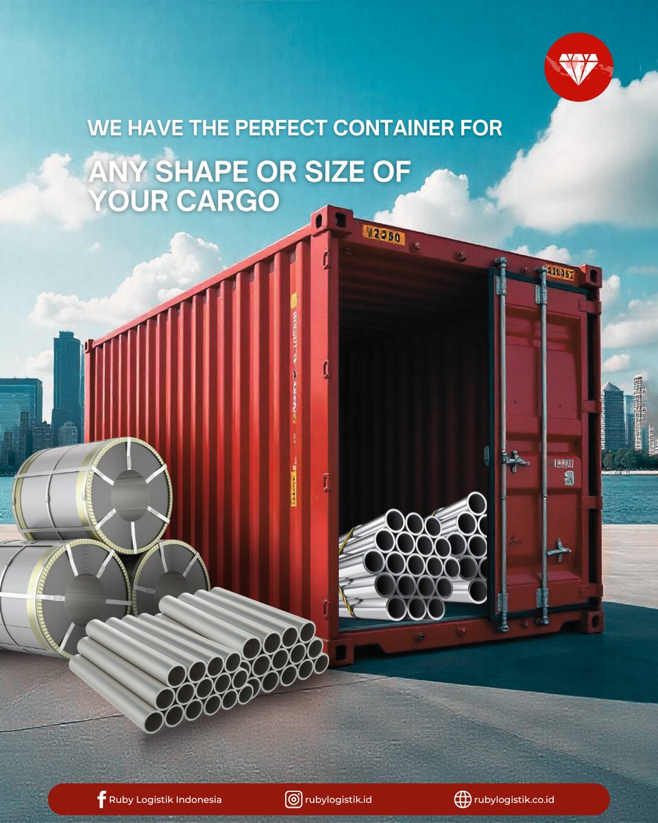 Rubylogistik's tweet image. We have the perfect container for any shape or size of your freight! From standard boxes to the most unique items, tiny or massive
#rubylogistik #rubylogistikindonesia #rubygroup #morethanlogisticswearethesolution #logistik #imports #importchina #export #cargo #container