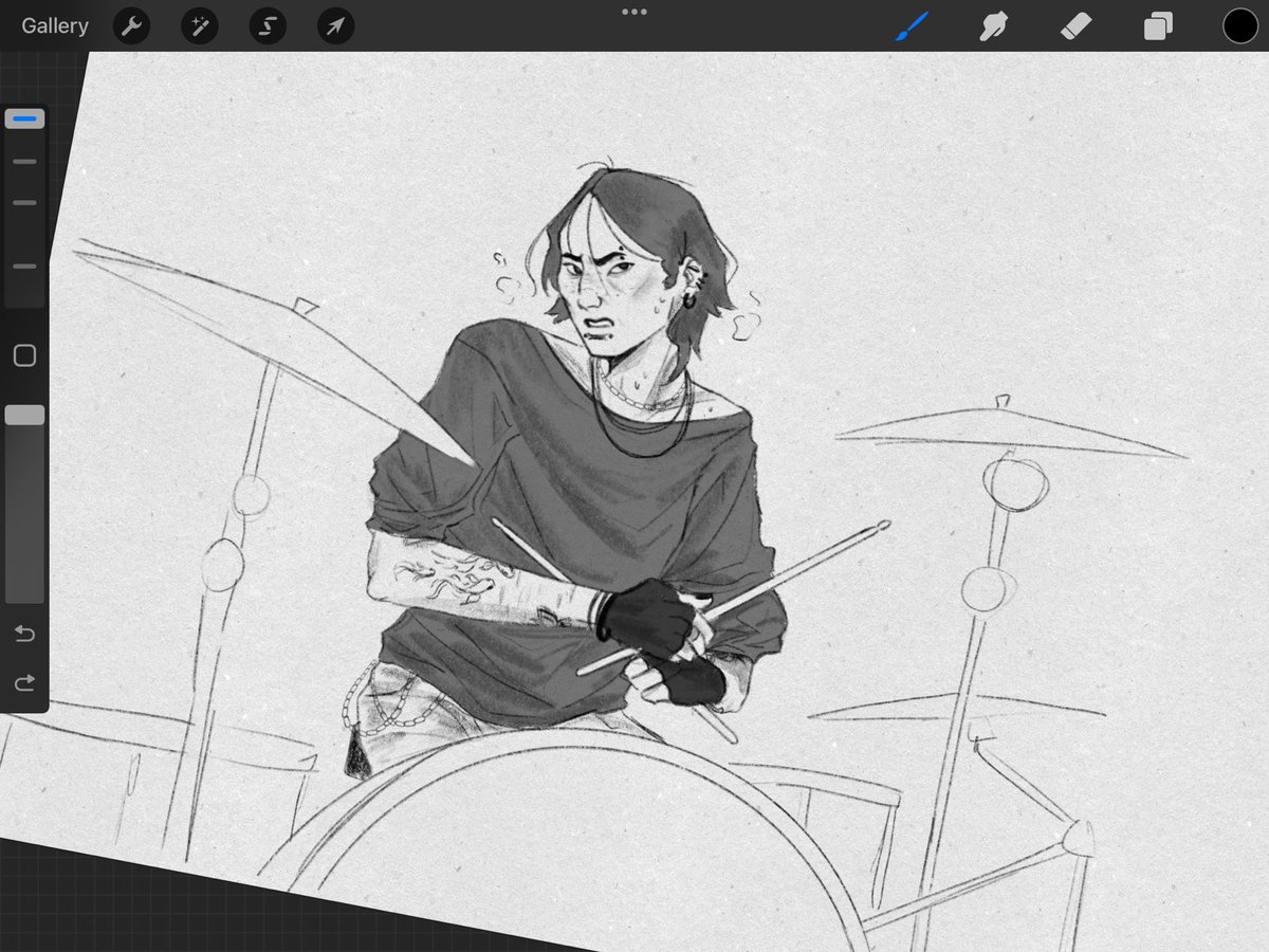 sunsetspiders's tweet image. drummer gyu 🥁