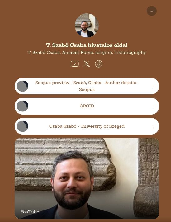 All my webpages (academic and civilian) in one linke now: 

linktr.ee/TSzaboCsaba