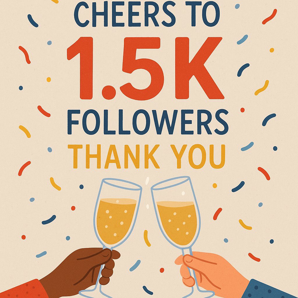 Thank y’all 🍾🥂
Let’s keep growing 
Follow for a quick follow back 🤝