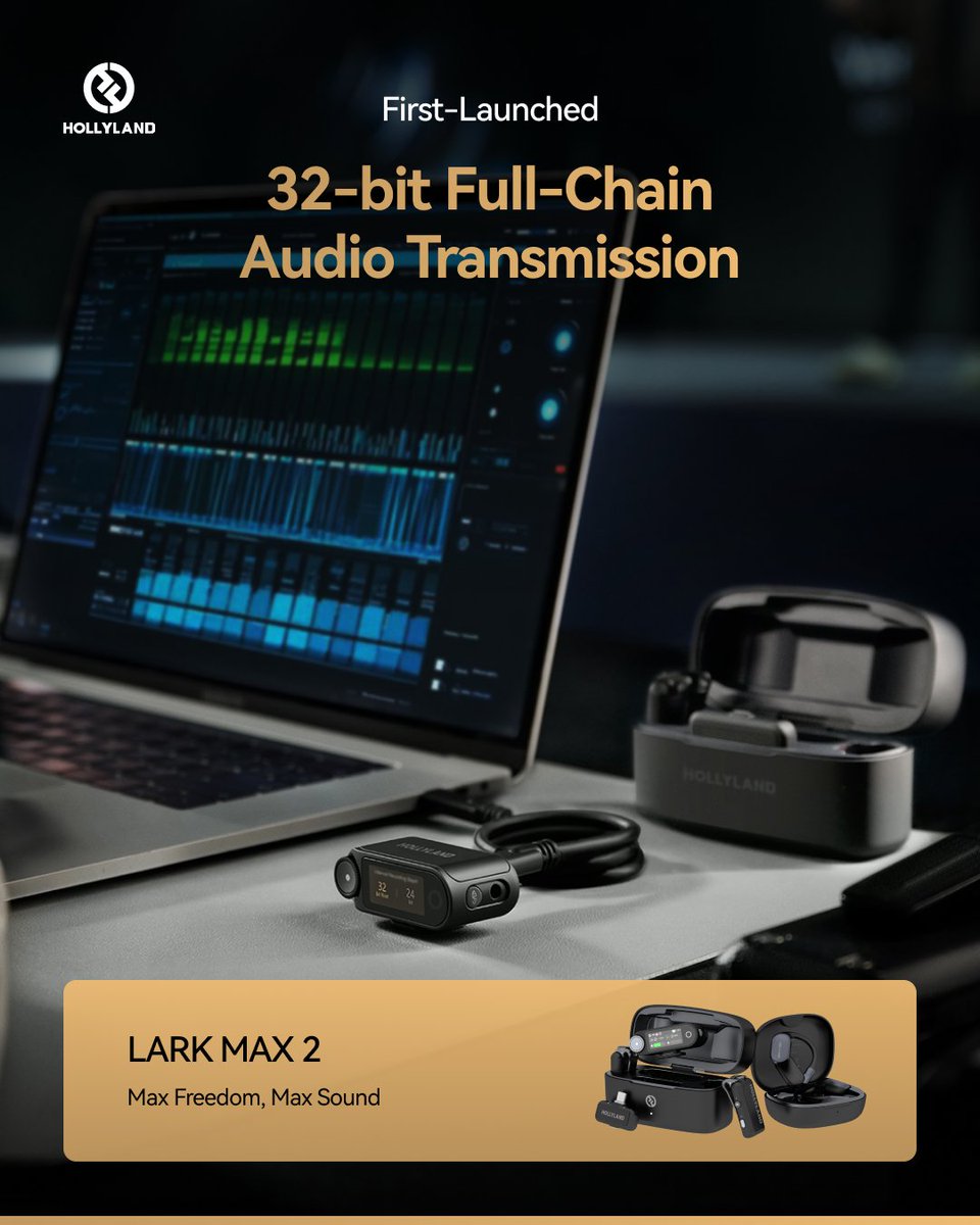 🚀 First-Launched 32-bit Full-Chain Audio Transmission.
✨ Max Freedom. Max Sound.  
🔥 Say goodbye to audio risks 🚫🎧 and hello to flawless recordings every time ✅🎬.
#LARKMAX2 # MaxFreedomMaxSound #contentcreator #videography #photography #filmmaker #newproductrelease
