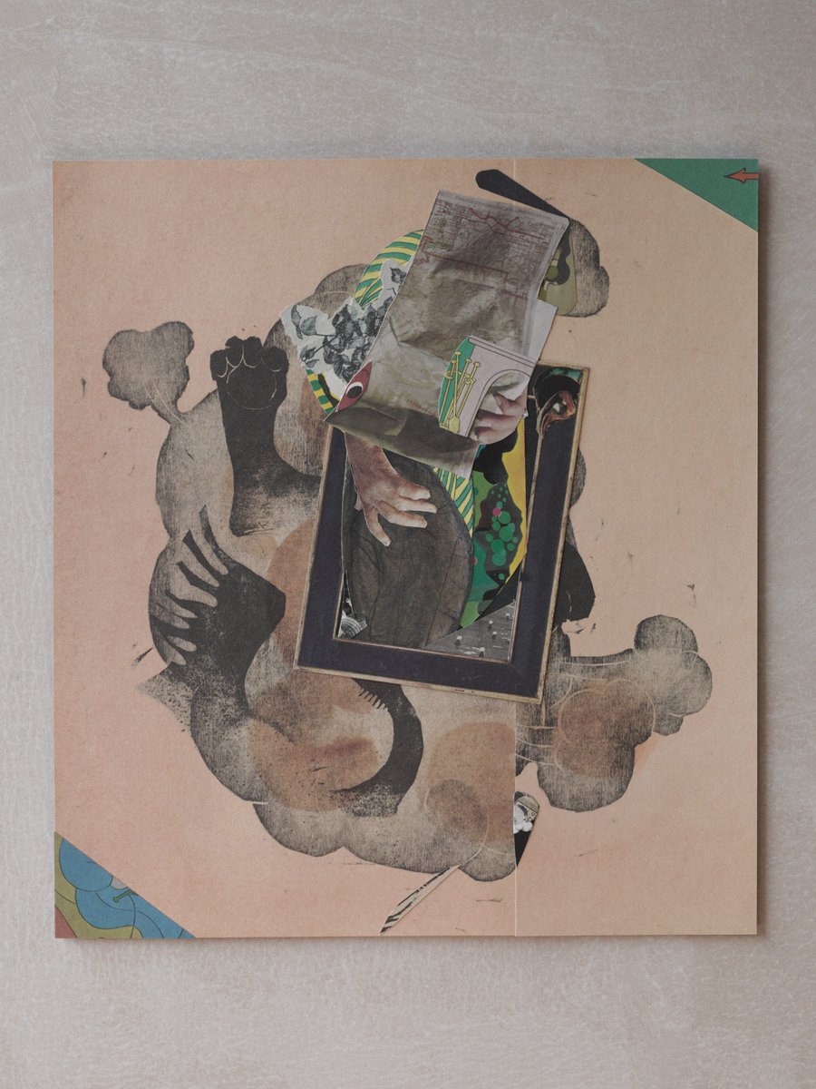 Collage, Paper on Paper: Mother