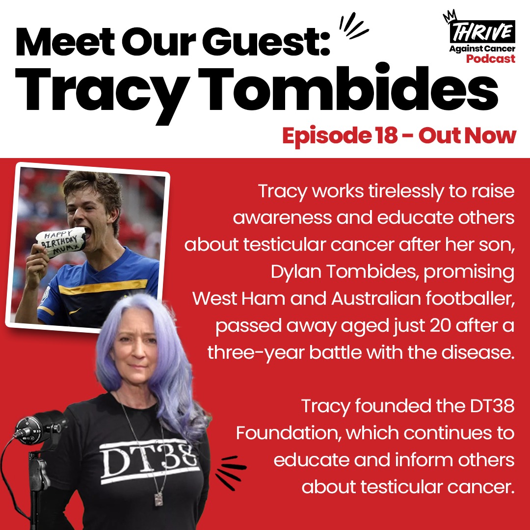 WeAreDT38 (@dylantombides) on Twitter photo Out now!
Our co-founder <a href="/blondeeinuk/">Tracylee Tombides</a>'s interview on the Thrive Against Cancer Podcast @rctcharity 🎧
Listen here: open.spotify.com/show/5xK0ifByN…
Not to the missed.
Tracy appeared on the Thrive Against Cancer Podcast, hosted by Toby Freeman, founder of The Robin Cancer Trust. Out now!
Our co-founder <a href="/blondeeinuk/">Tracylee Tombides</a>'s interview on the Thrive Against Cancer Podcast @rctcharity 🎧
Listen here: open.spotify.com/show/5xK0ifByN…
Not to the missed.
Tracy appeared on the Thrive Against Cancer Podcast, hosted by Toby Freeman, founder of The Robin Cancer Trust.