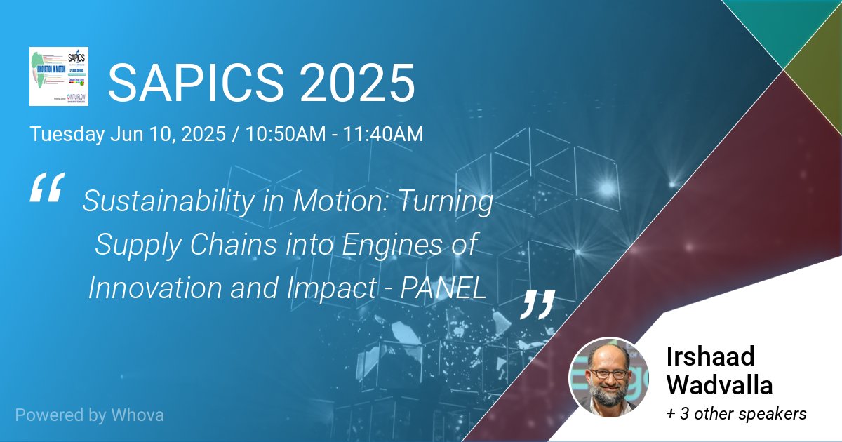 EquitesPropFund's tweet image. Join us at the 2025 SAPICS Conference, as Irshaad Wadvalla, our Head of Sustainability, shares insights on how the Equites approach to sustainable innovation is transforming the logistics real estate and supply chains.

More about the event: conference.sapics.org
#SAPICS2025