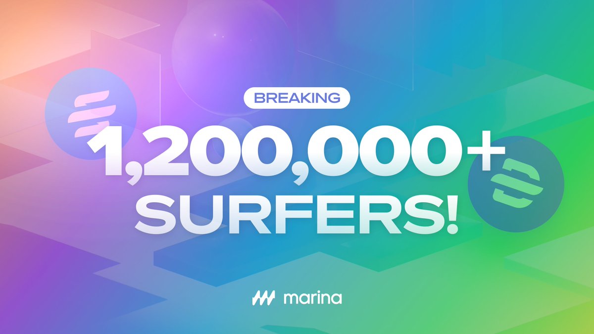 🌊Marina Protocol Reaches Over 1.2 Million Users!

✅Marina Protocol has reached over 1.2 million users worldwide!  This milestone is thanks to our incredible users from over 200 countries. We are proud that the passion for Marina Protocol is spreading across the globe.

🔥Every