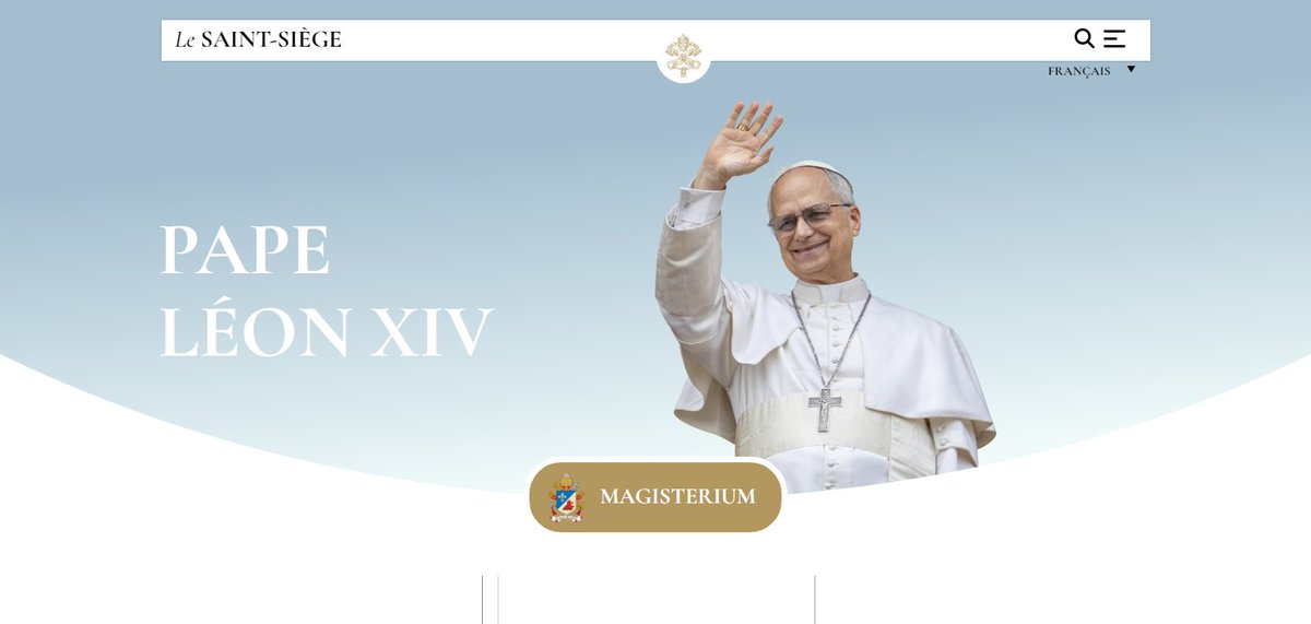 PapeStrasbourg's tweet photo. Depuis ce matin, nouvelle présentation du site internet du Vatican, enrichi de fonctions supplémentaires.

Prenez le temps d'une visite :
https://t.co/BWuPEQpetn

#Vatican #SaintSiege #Pape #LeonXIV #LeoXIV #LeoneXIV #Internet #Web #Jubile2025 #Iubilaeum #Eglise #Catholique https://t.co/DhZWrblQUd
