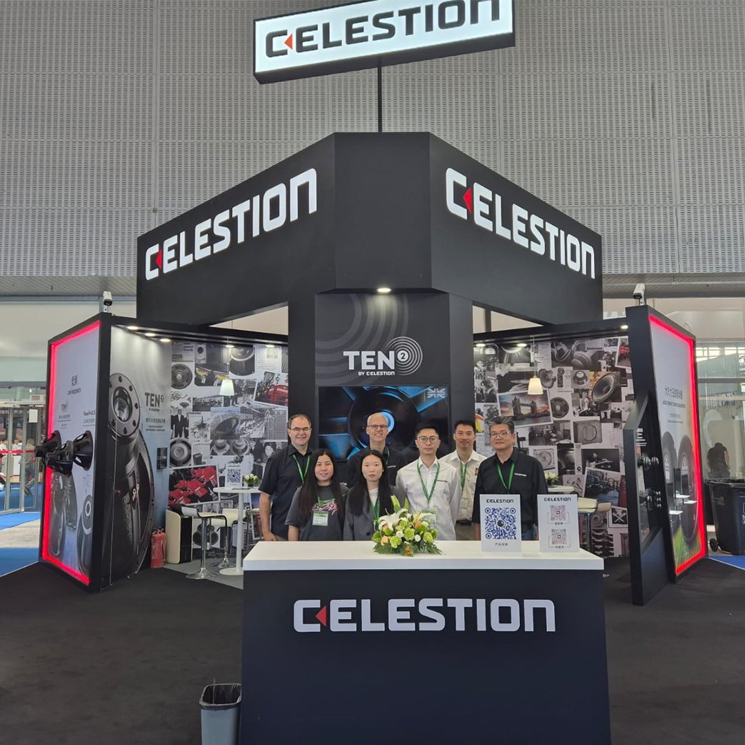Day one at Prolight + Sound Guangzhou!

Say hello to us on booth F16, hall 4.2, where you'll be able to find key products from our pro audio range. Including products from the UK-made Ten Squared line, our latest compression drivers and the PowerProX18 low frequency driver.