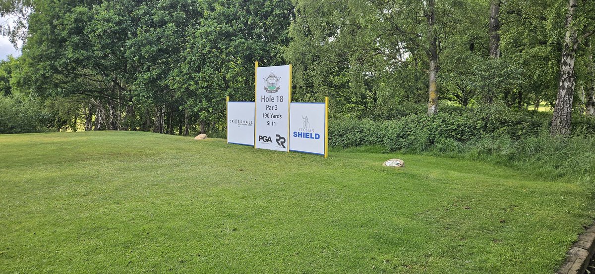 Course set up this morning <a href="/HowleyGC/">Howley Hall GC</a> for today's <a href="/PGANorth/">PGANorth</a> Yorkshire Open. Welcome touch of rain over the weekend has helped the turf.