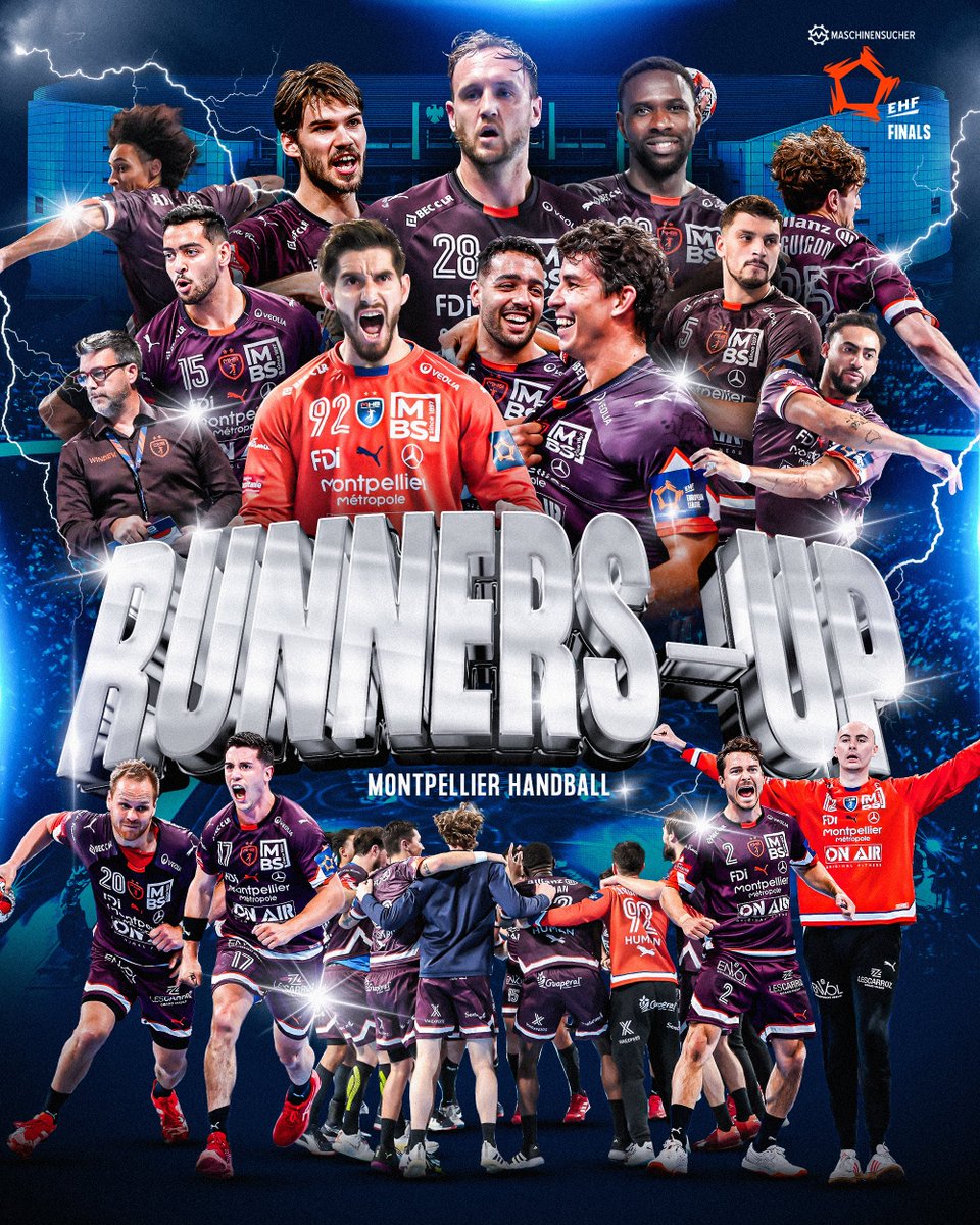 EHF European League (@ehfel_official) on Twitter photo Congratulations for a great season 🥈 <a href="/mhbofficiel/">Montpellier Handball</a> 💙👏
#ehffinals #ehfel #handball #elm Congratulations for a great season 🥈 <a href="/mhbofficiel/">Montpellier Handball</a> 💙👏
#ehffinals #ehfel #handball #elm