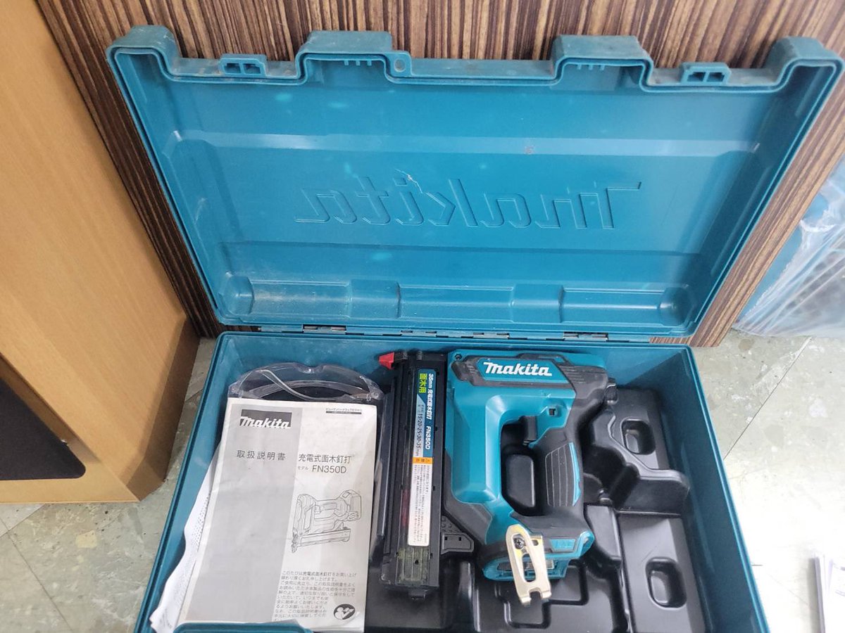 【工具】マキタ FN350DZK 充電式面木釘打 18V　本体のみ　中古　リサイクルショップ宮崎屋住吉店25.5.27 工具】マキタ FN350DZK 充電式面木釘打 18V 本体のみ 中古 リサイクル