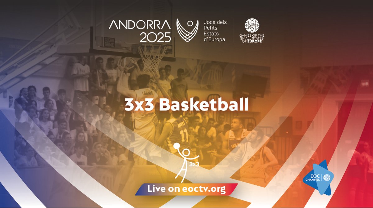 The_EOC's tweet photo. 🇦🇩 Day 1 of #GSSE 2025 – Let the competitions begin!
Today at #GSSE 2025, competitions in artistic gymnastics, 3x3 basketball, and athletics are on the schedule!
📅 For the full competition schedule:🌐Andorra2025
🎥 Watch the live on https://t.co/aTE0HBmfh5
#ANOC #Andorra2025 https://t.co/6CdyfK6ts1