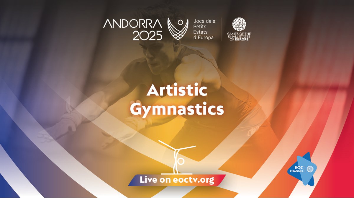 The_EOC's tweet photo. 🇦🇩 Day 1 of #GSSE 2025 – Let the competitions begin!
Today at #GSSE 2025, competitions in artistic gymnastics, 3x3 basketball, and athletics are on the schedule!
📅 For the full competition schedule:🌐Andorra2025
🎥 Watch the live on https://t.co/aTE0HBmfh5
#ANOC #Andorra2025 https://t.co/6CdyfK6ts1