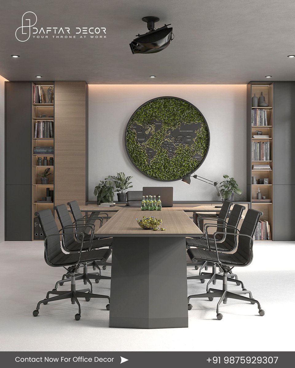 DaftarDecor's tweet image. If your office is small, that’s totally fine! This wooden reception area is made to look nice, feel welcoming, and use the space in a smart way. It’s a great mix of comfort and design. 🖥️🏢

#officedesign #officeinteriordesign #smalloffice #OfficeVibes