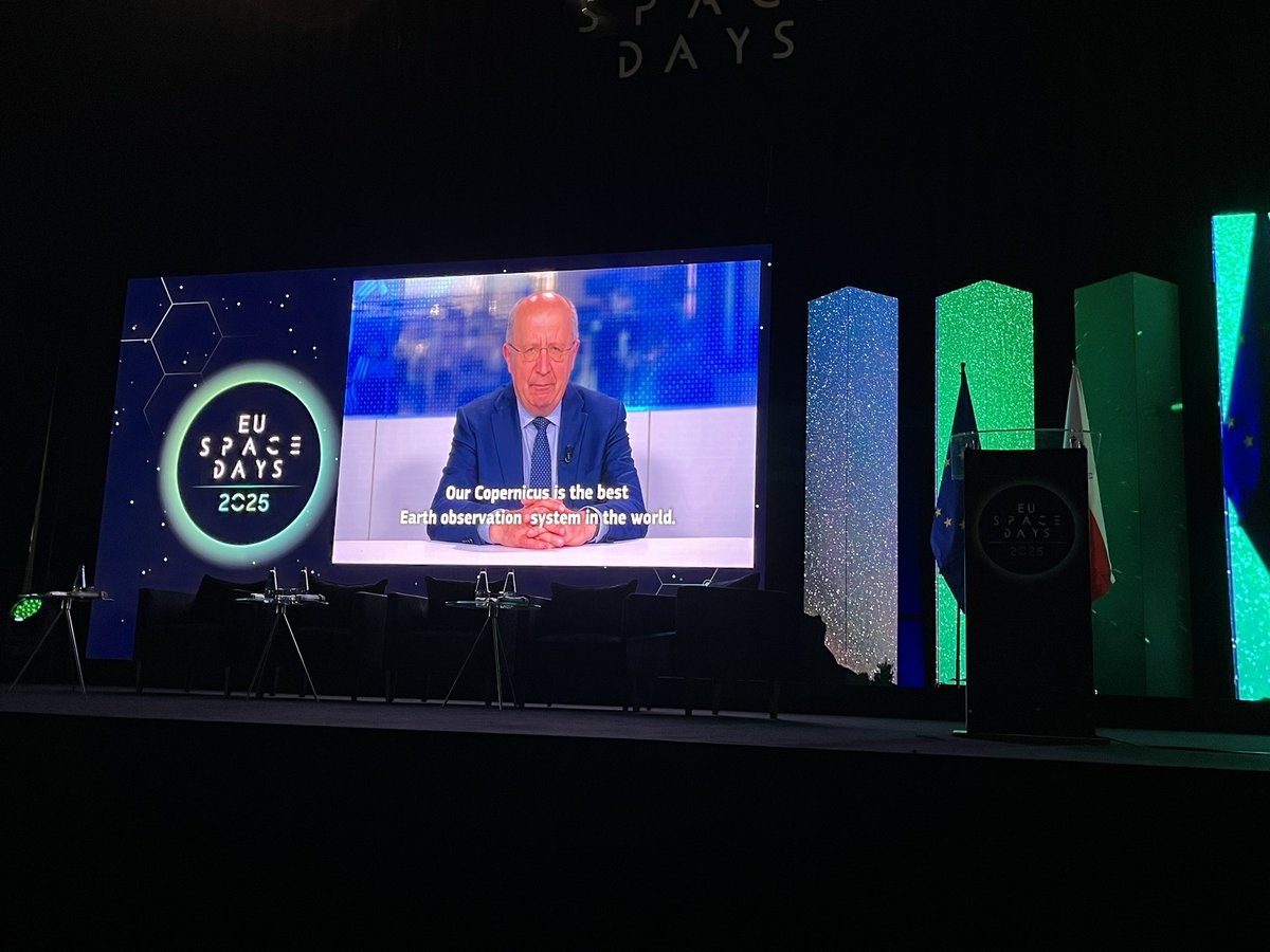 Today #eumetsat is present EU Space Days organised by the Polish EU Presidency 🇵🇱 in Gdansk. #eumetsat will speak this afternoon on the future of <a href="/EU_Commission/">European Commission</a> Space Programme.