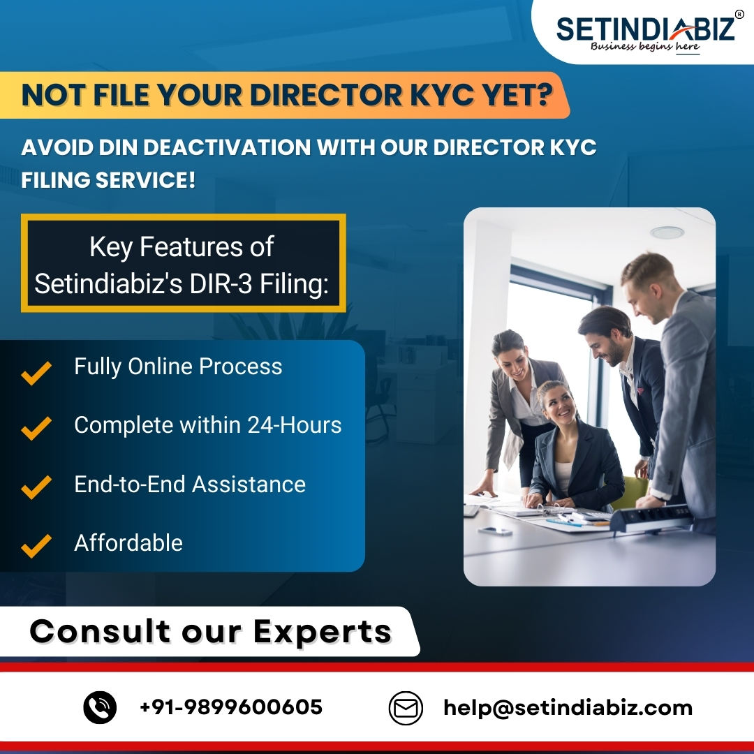 setindiabiz's tweet image. 🚨 Directors!

Is your Director KYC filed?

Filing DIN KYC is crucial.

Late submissions = ₹5k penalty + DIN deactivation!

Connect Now @ zurl.co/TazNN

Join WhatsApp: zurl.co/M1EwM

#directorkycfiling #dir3kycfiling #directorannualkyc #setindiabiz