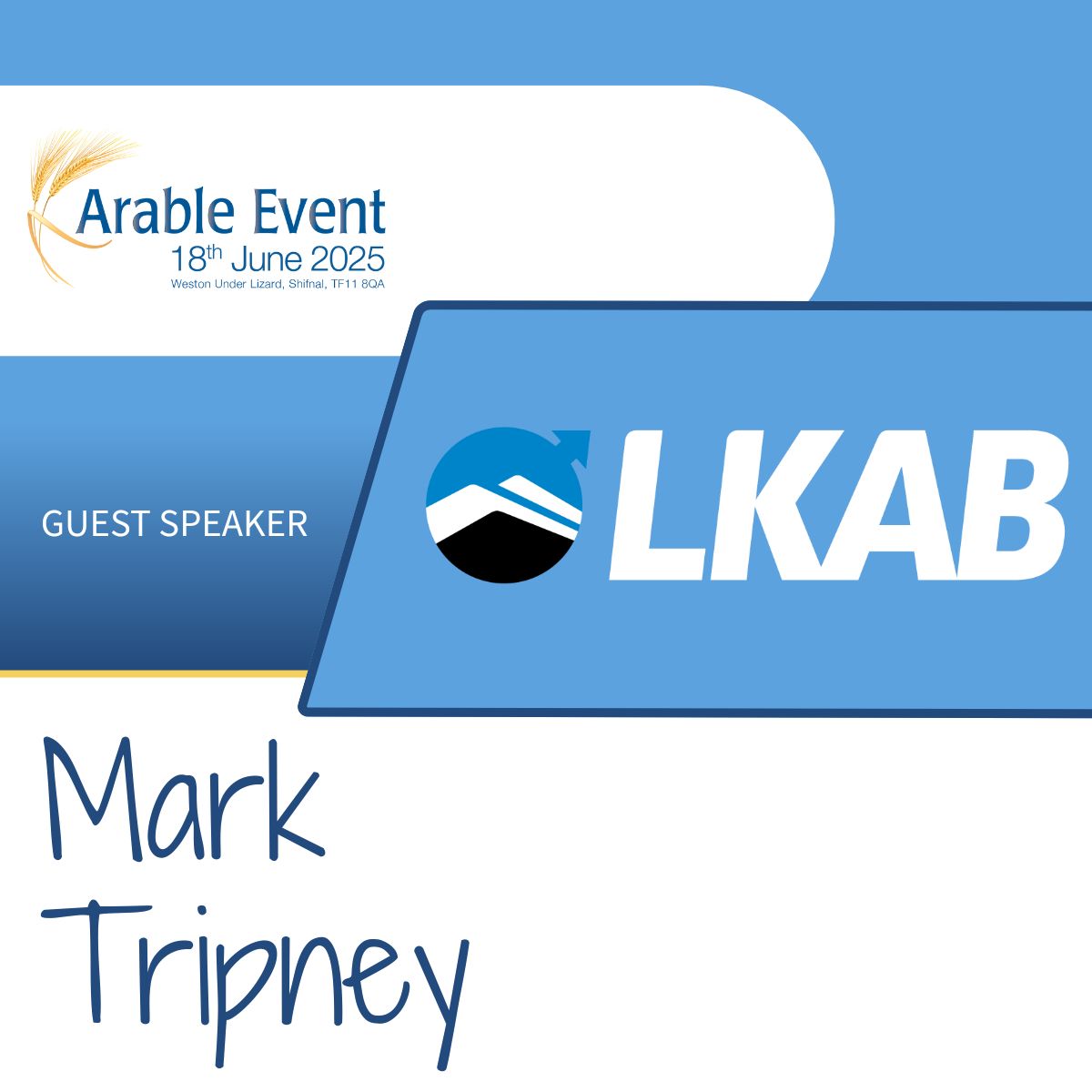 GUEST SPEAKER ANNOUNCEMENT! 📣

We're excited to welcome soil specialist Mark Tripney to the #ArableEvent2025! 🌾

Mark will be presenting Balancing Soils for Profit in the main reception tent. 🌱

FAST TRACK tickets 👉 thearableevent.co.uk/tickets