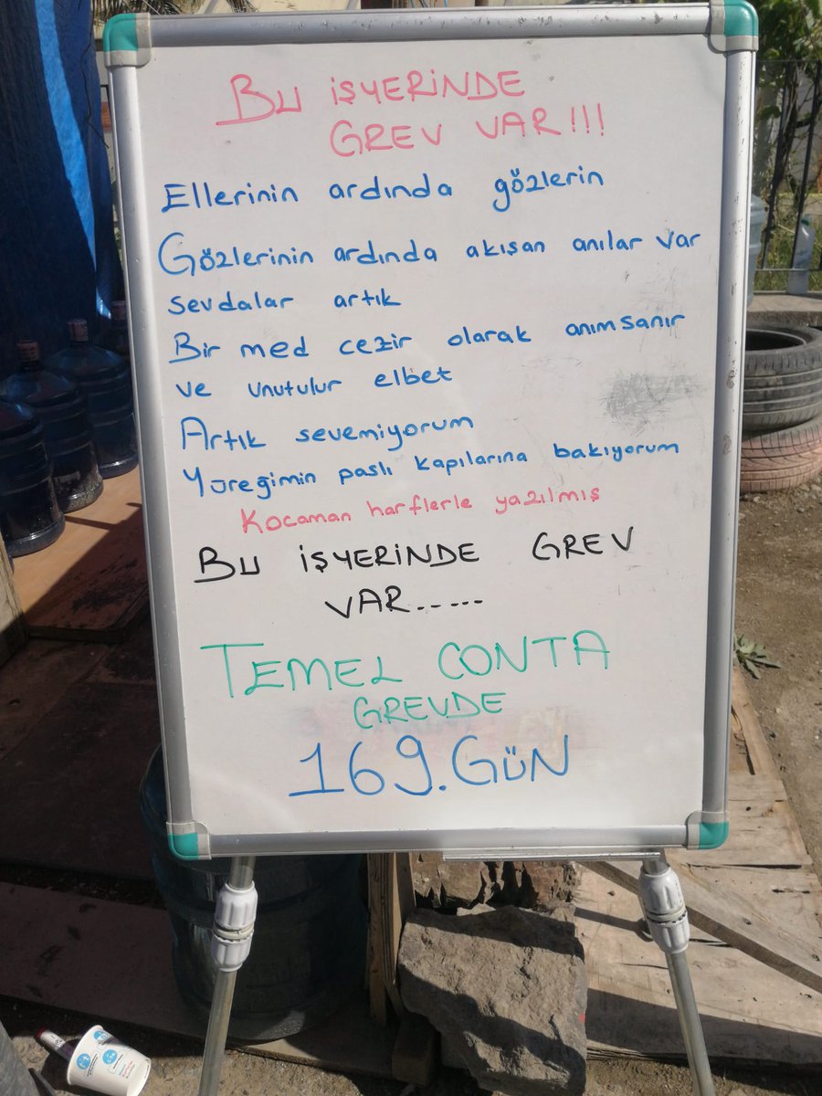 Temel Conta Grevde 169.Gün!!!
KORKMUYORUZ ✊️
SUSMUYORUZ ✊️
EMEĞİMİZ VE HAKKIMIZ İÇİN DİRENİYORUZ ✊️