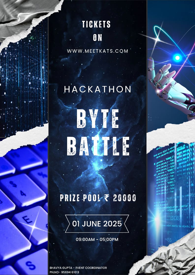 ByteBattle is here! 
Yes you heard it right.

Access the details of the event anytime, anywhere only at meetkats.com

Are but why are you still here!?

Hurry and register NOW!
And we'll see you soon...