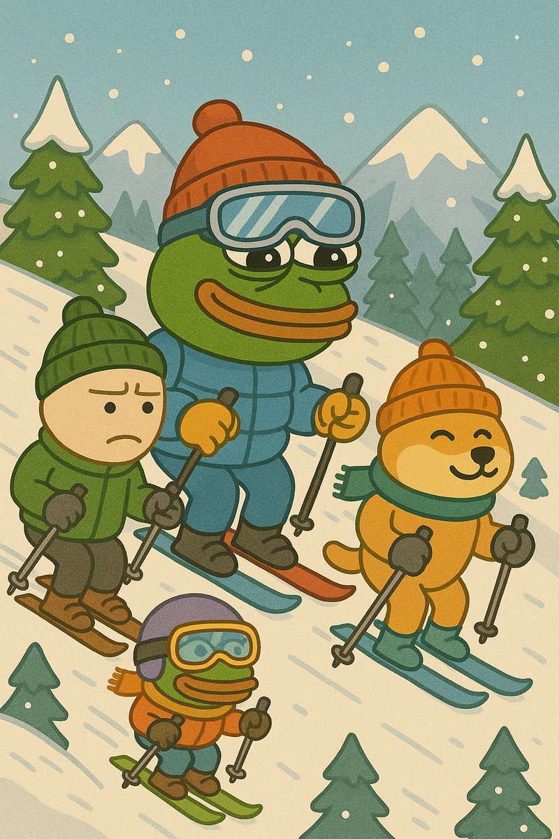 zobhouse's tweet image. ❄️ Others ski, we ski the charts. $ZOBHOUSE on the slopes ⛷️📉📈