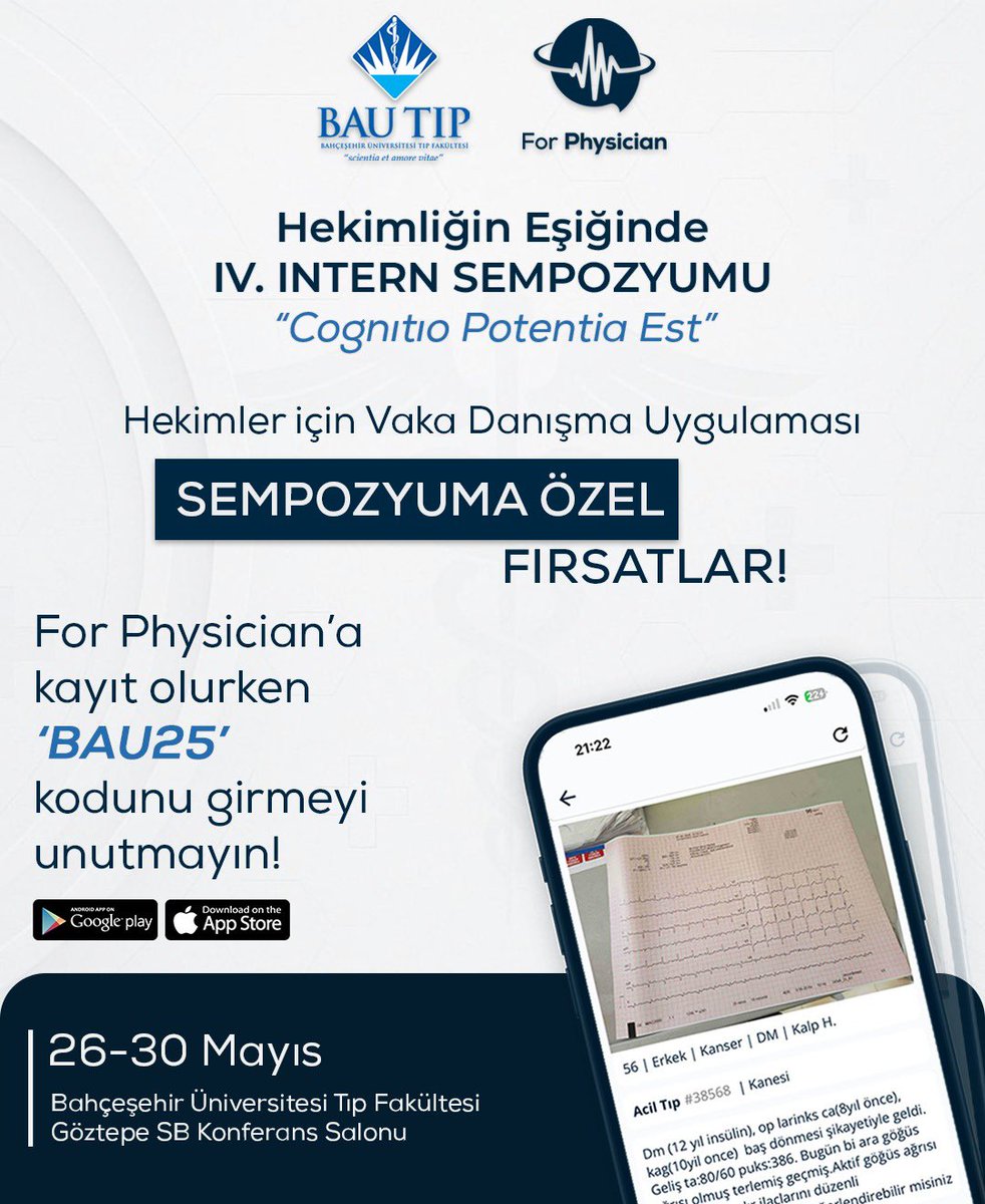 for_physician's tweet photo. Hekimler için, hekimler tarafından…

Bugün, IV. Intern Sempozyumu’nda, For Physician’ın genç hekimlere sunduğu katkıyı ve birlikte oluşturduğumuz değerli tıbbi ağı konuştuk. https://t.co/5DtToUtqYo