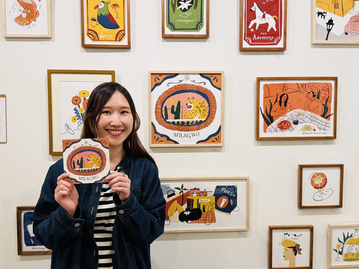 【Gallery wall】Sasas 個展「MILAGRO」設営完了！メキシコで奇跡を意味する小さなチャーム。願いごとに合わせた形を持ち歩きます。本展では、それぞれの意味や滞在時の体験をもとにメキシコの魅力を描いています。色彩やモチーフから現地のエネルギーをぜひ感じてみてください。29日（木）スタート🎬
