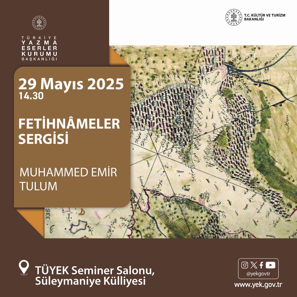 Perşembe günü 29 Mayıs İstanbul’un fethi münasebetiyle Süleymaniye Yazma Eserler Kütüphanesi’nde “Türk Edebiyatında Fetihnameler” hakkında konuşmam olacak. İstanbul’un fethi hakkında sergi de var. Konuya ilgili olup vakti de müsait olan hoca, öğrenci ve arkadaşları bekleriz.