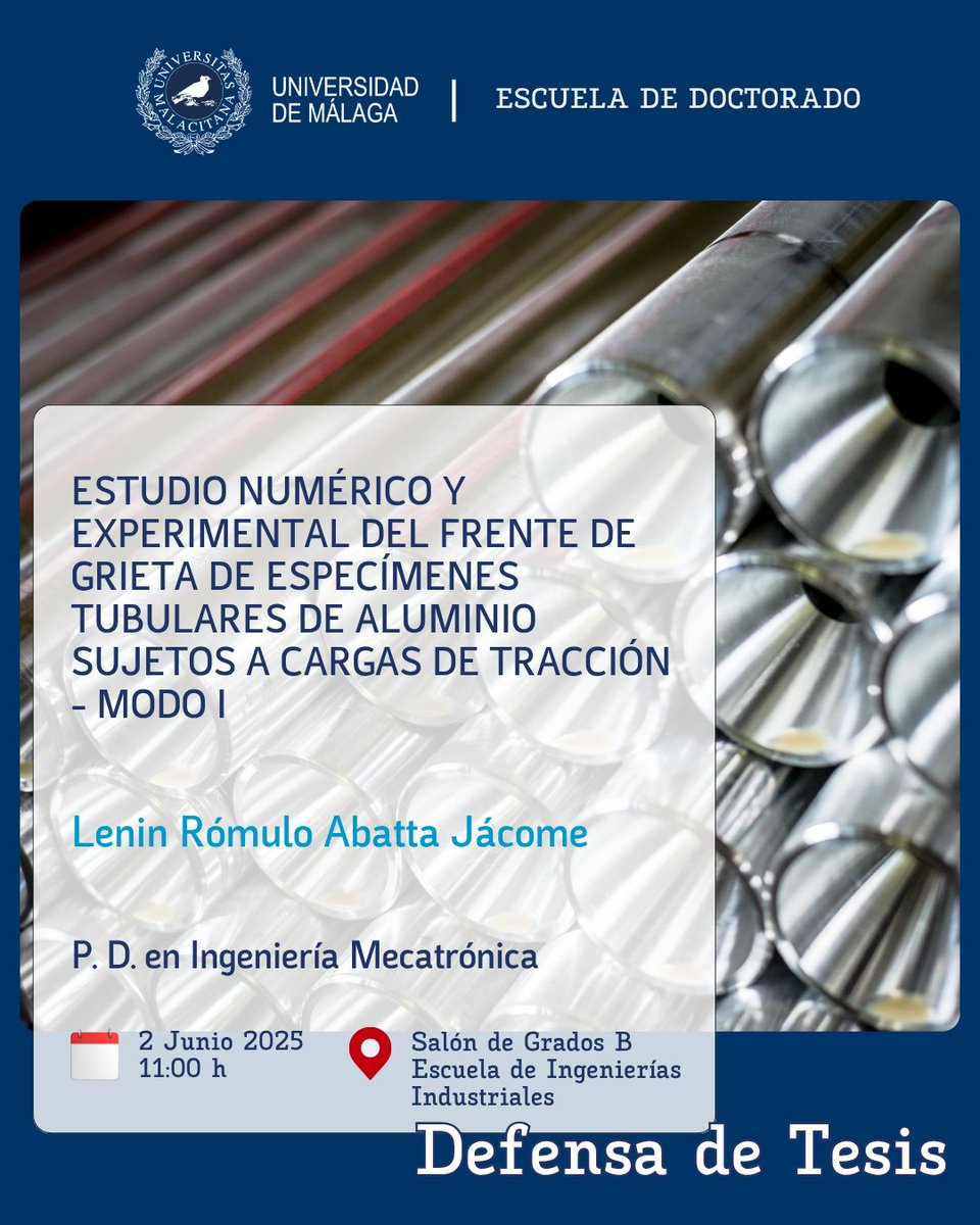 Escuela de Doctorado UMA (@edumaoficial) on Twitter photo 