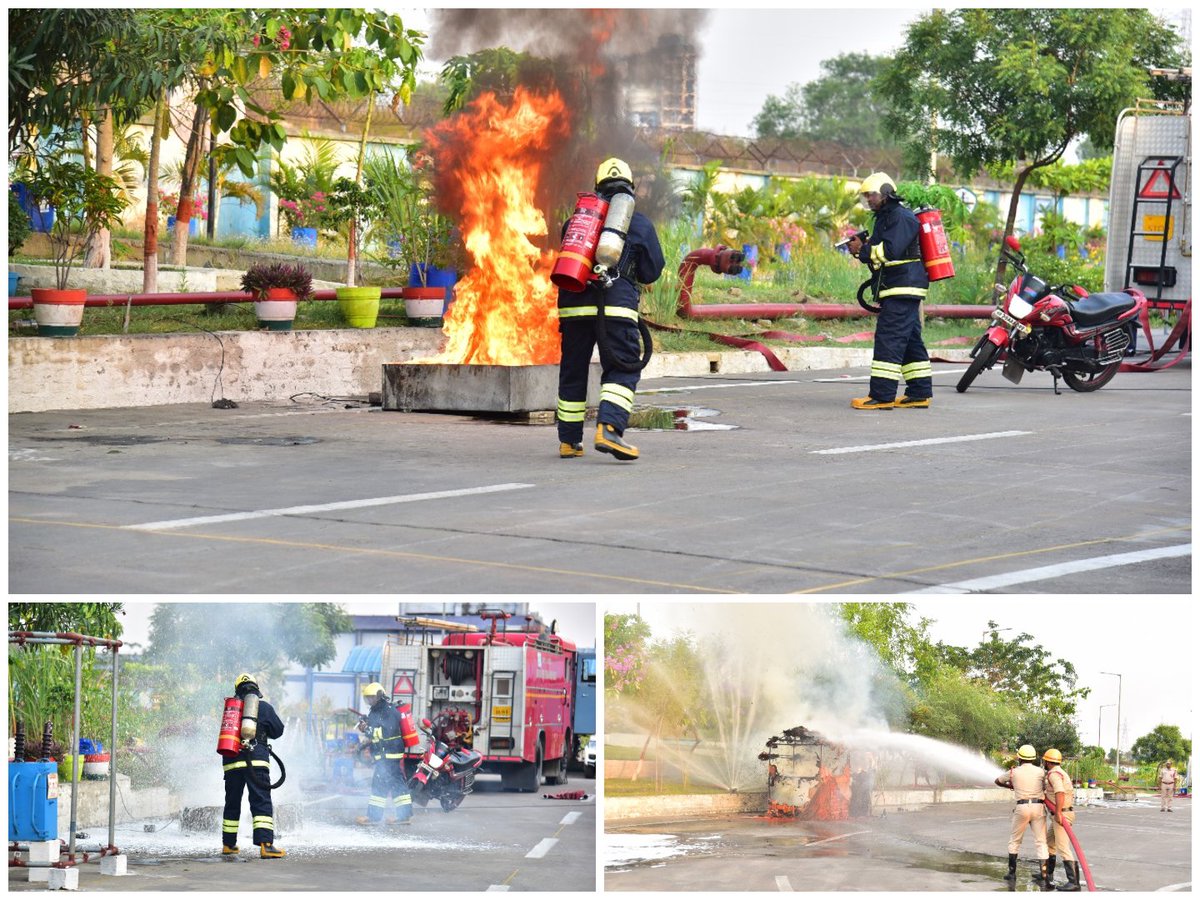 CISFWB_Odisha's tweet image. Preparedness is the only way we can combat a disaster!
#CISF conducted a mock drill exercise on fire incident &amp;amp; rescue operation @ CISF Unit DSTPP Daripalli.
#PROTECTIONandSECURITY
#Preparedness