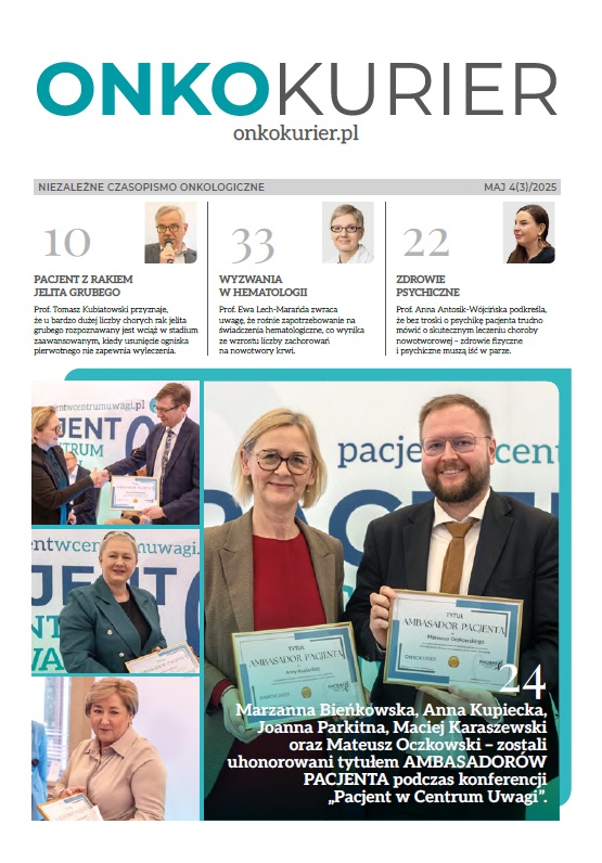 Najnowsze wyd. czasopisma ONKOKURIER – w nim jak zawsze aktualne, ważne i poruszające tematy z życia pacjentów onkologicznych i świata medycyny.
📍 Relacjonujemy m.in. wyjątkowy moment – wręczenie nagród - AMBASADORZY PACJENTA onkokurier.pl/czasopismo-onk…