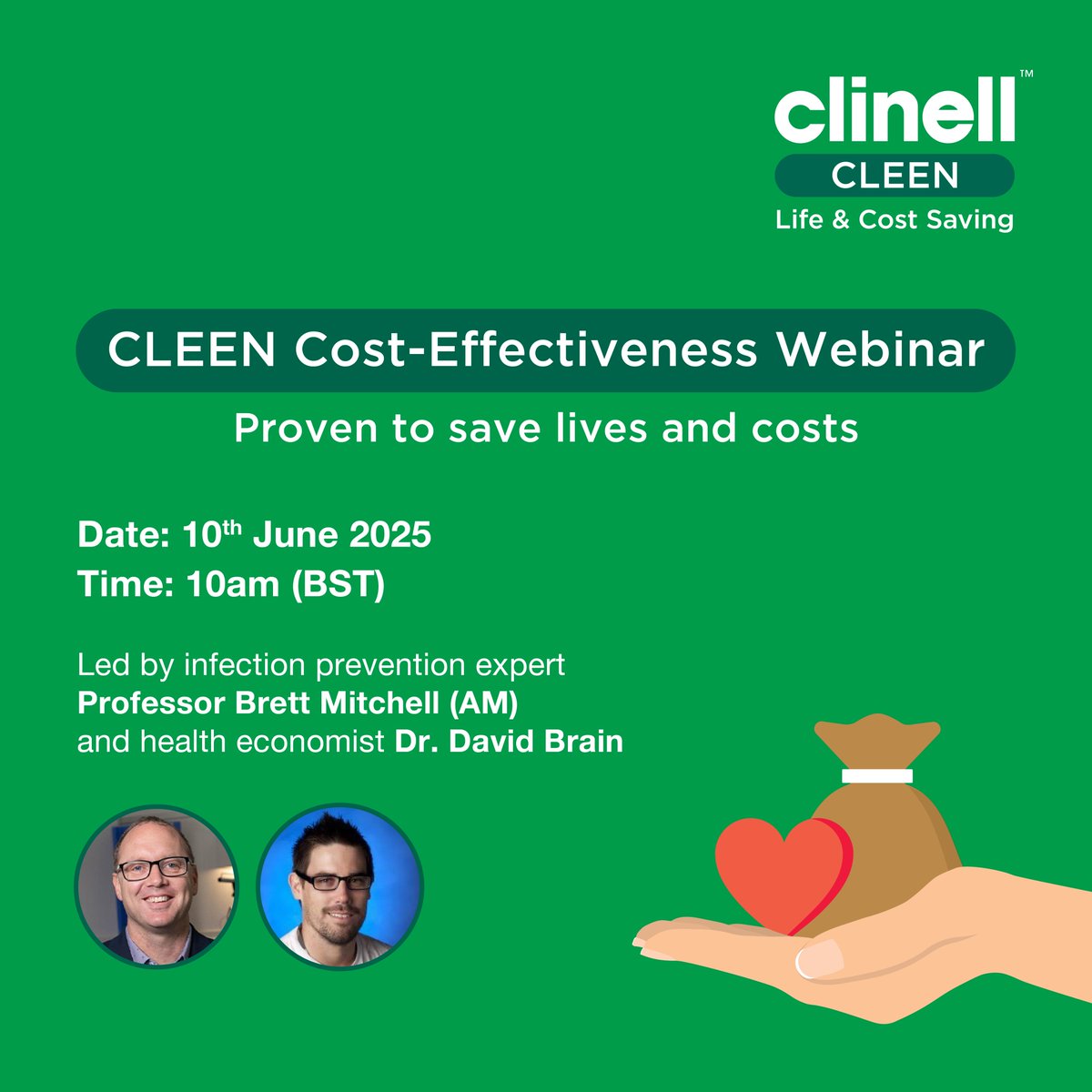 The CLEEN Study: Proven to save lives and reduce costs.

Join Prof. Brett Mitchell (AM) and Dr. David Brain for the CLEEN Cost-Effectiveness Webinar. 

Date: 10th June 2025 | Time: 10:00am (BST)
🔗Register today! bit.ly/4jmqk31