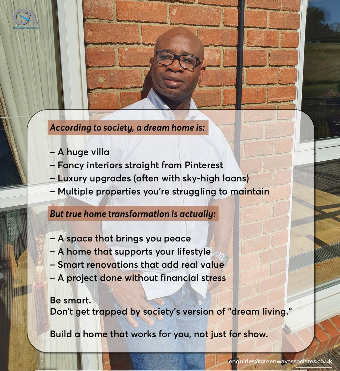 Society’s definition of a 'Dream Home' is expensive.

The happiest homeowners I’ve worked with?

• Don’t renovate everything at once
• Don’t always go for flashy designs
• Don’t overspend just to impress others.