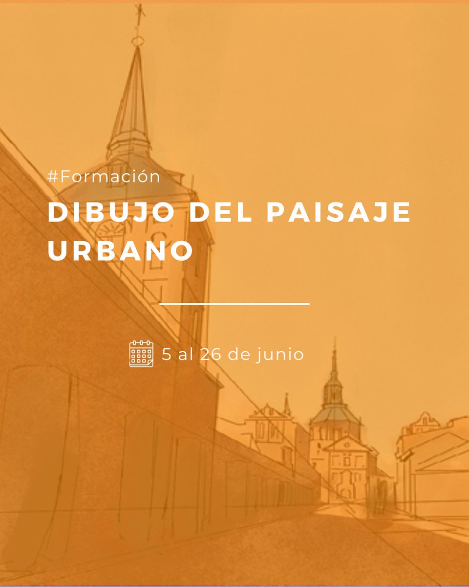 Cultura UAH 🤩 (@culturauah) on Twitter photo 🎨 El Aula de Bellas Artes de la <a href="/UAHes/">Universidad Alcalá</a> cierra el curso con el taller «Dibujo del paisaje urbano» impartido por Manu Cardiel.
🗓️ Jueves 5, 12, 19 y 26 de junio
📍 Escuela de Arquitectura
💶 60€ (material no incluido)
📝 Dirigido a jóvenes y adultos 🎨 El Aula de Bellas Artes de la <a href="/UAHes/">Universidad Alcalá</a> cierra el curso con el taller «Dibujo del paisaje urbano» impartido por Manu Cardiel.
🗓️ Jueves 5, 12, 19 y 26 de junio
📍 Escuela de Arquitectura
💶 60€ (material no incluido)
📝 Dirigido a jóvenes y adultos
