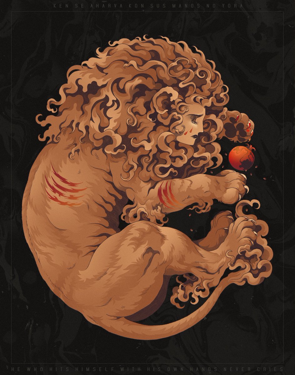 ken se aharva kon sus manos no yora - he who hits himself with his own hands never cries