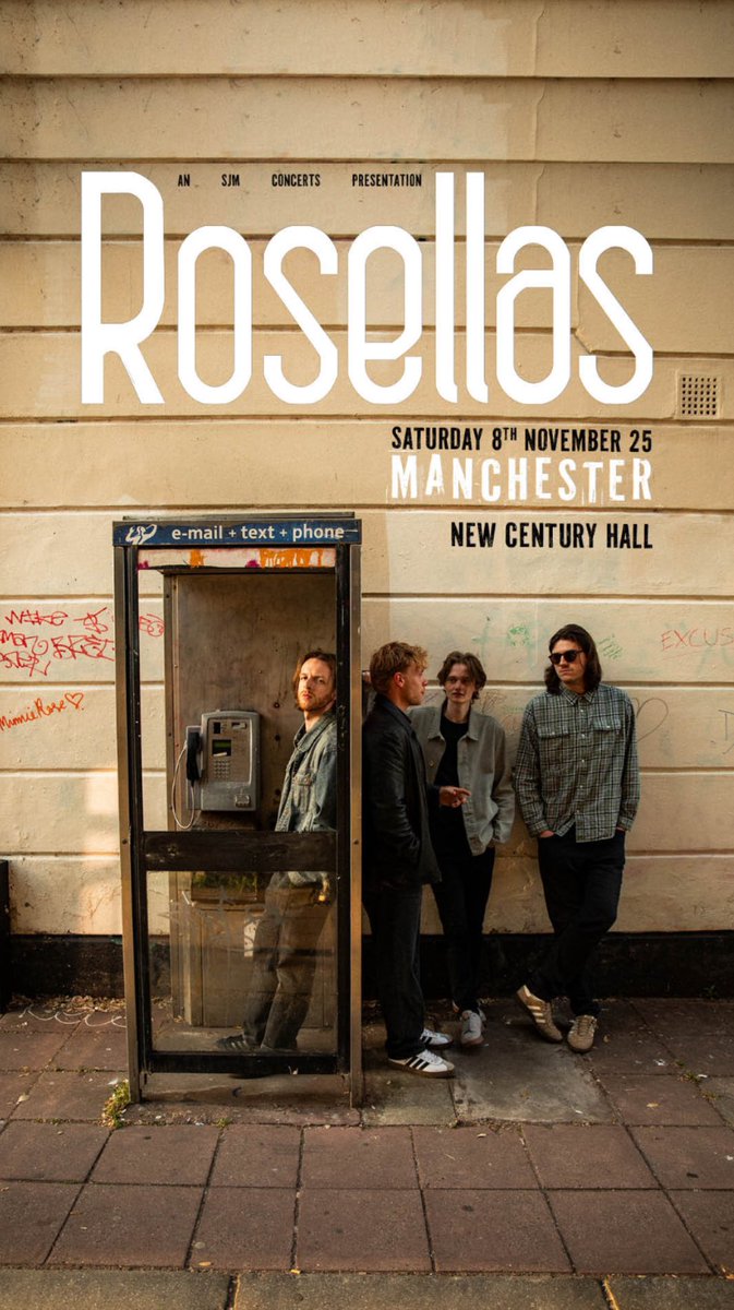 We’ll be playing our biggest ever headline show at New Century Hall, Manchester on Saturday 8th November🌹

Tickets on sale Friday 10am 🎫