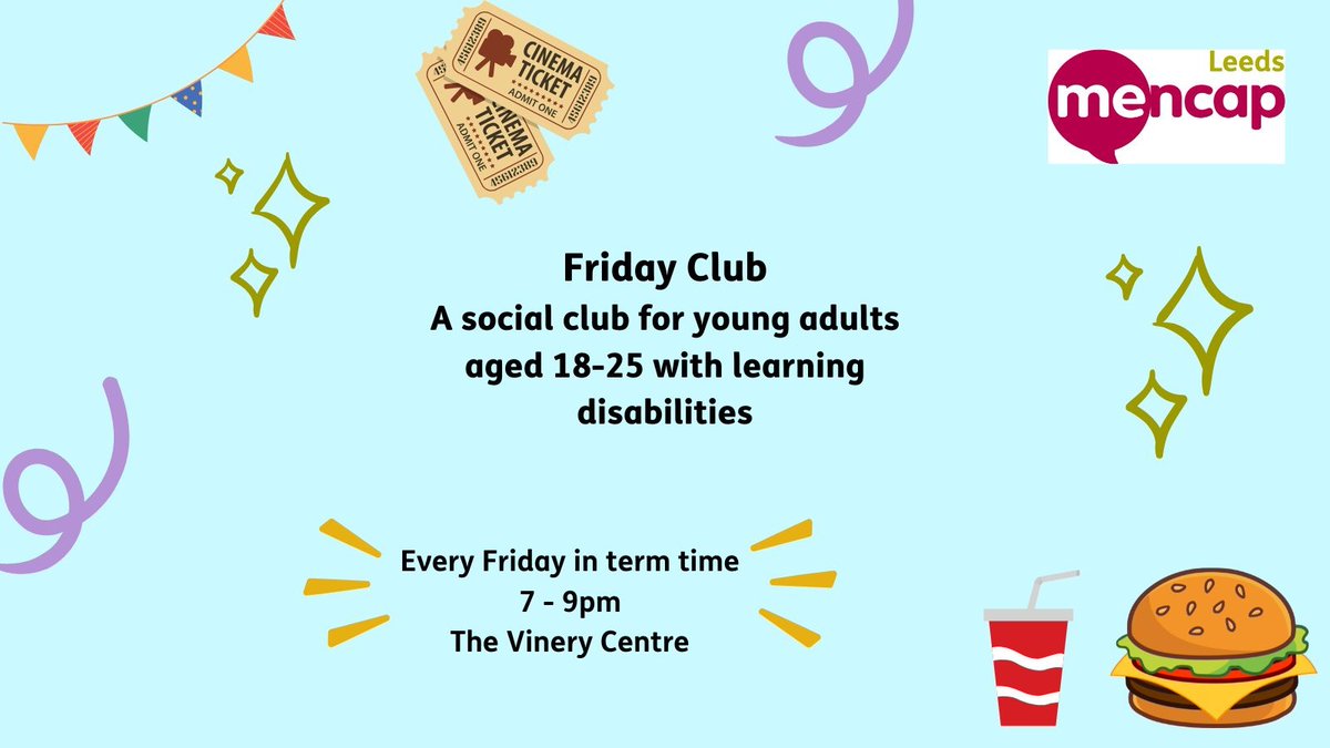 🌟This week, we're spotlighting our Friday Club!🌟

🔷Friday Club is a weekly social club for people aged 18 to 25 with learning disabilities.🔷

Keep an eye out this week for posts with more info!