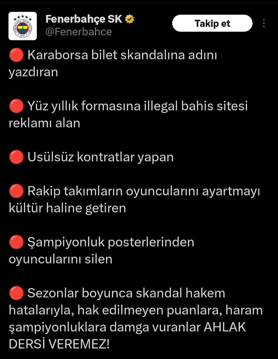 Selma imurge (@selmaimurge) on Twitter photo Kendisi ne yaptıysa başkasını öyle suçladı. Talisca BEDELSIZ!! Anasponsoruna soruşturma, hakem sayesinde kazanılan sayısız maç.. Ne oldu <a href="/Fenerbahce/">Fenerbahçe SK</a> allahin adaleti şaşmiyor mu😅 utanır mısınız peki aslaaaa. Beter olun
#YasadısıPapara Kendisi ne yaptıysa başkasını öyle suçladı. Talisca BEDELSIZ!! Anasponsoruna soruşturma, hakem sayesinde kazanılan sayısız maç.. Ne oldu <a href="/Fenerbahce/">Fenerbahçe SK</a> allahin adaleti şaşmiyor mu😅 utanır mısınız peki aslaaaa. Beter olun
#YasadısıPapara