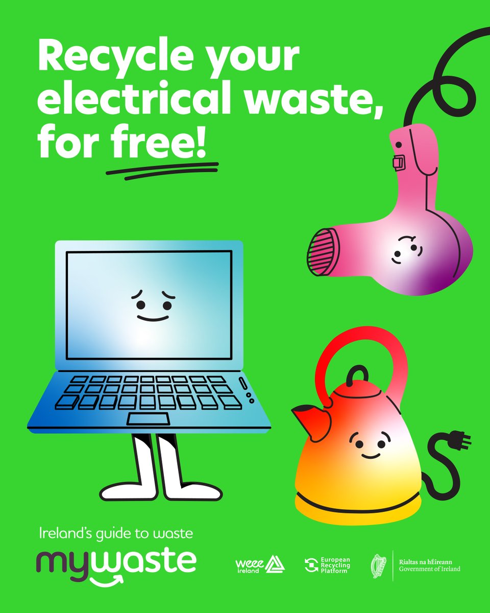 WEEE Ireland (@weeeireland) on Twitter photo Did you know that all defunct electrical items lurking in the garden shed or garage can be recycled?🔌
Anything with a plug, battery or cable can be recycled for free!
📍Find your nearest free drop off point here: pulse.ly/4g0r4+
@MyWasteIreland@kmkmetals <a href="/ERPIreland/">ERP Ireland</a> Did you know that all defunct electrical items lurking in the garden shed or garage can be recycled?🔌
Anything with a plug, battery or cable can be recycled for free!
📍Find your nearest free drop off point here: pulse.ly/4g0r4+
@MyWasteIreland@kmkmetals <a href="/ERPIreland/">ERP Ireland</a>