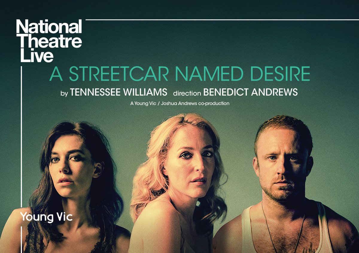 Theatre Porto (@theatreporto) on Twitter photo ★★★★★ ‘Gillian Anderson gives the performance of her career.’ @YoungVicTheatre's production of Tennessee Williams' masterpiece screens with <a href="/NTLive/">National Theatre Live</a> at Tehatre Port #EllesmerePort #Cheshire on Friday 6th June 2025, 7pm - get tickets via our website > theatreporto.org/streetcar/ ★★★★★ ‘Gillian Anderson gives the performance of her career.’ @YoungVicTheatre's production of Tennessee Williams' masterpiece screens with <a href="/NTLive/">National Theatre Live</a> at Tehatre Port #EllesmerePort #Cheshire on Friday 6th June 2025, 7pm - get tickets via our website > theatreporto.org/streetcar/