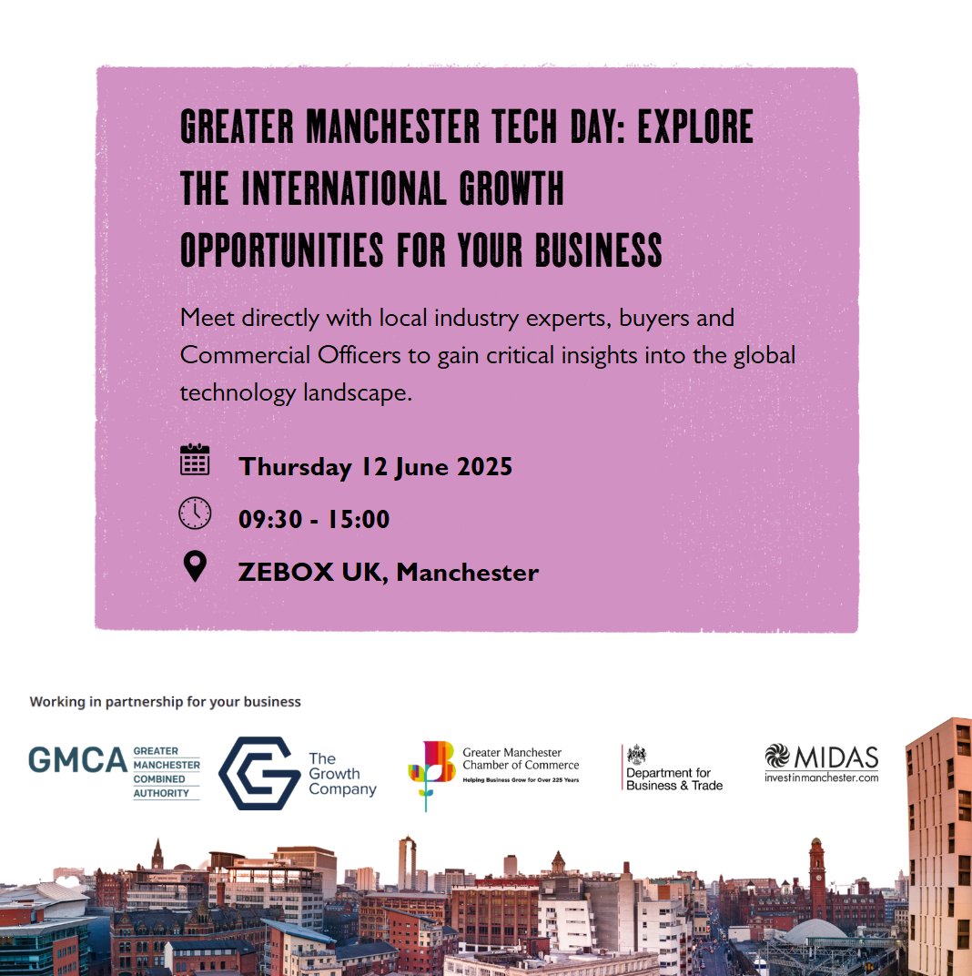 Are you ready to expand into international markets? 🌍

Join us for an exclusive event designed to empower hashtag tech companies with expert guidance on how you can access markets overseas.  Meet directly with local industry experts and technology Commercial Officers from the
