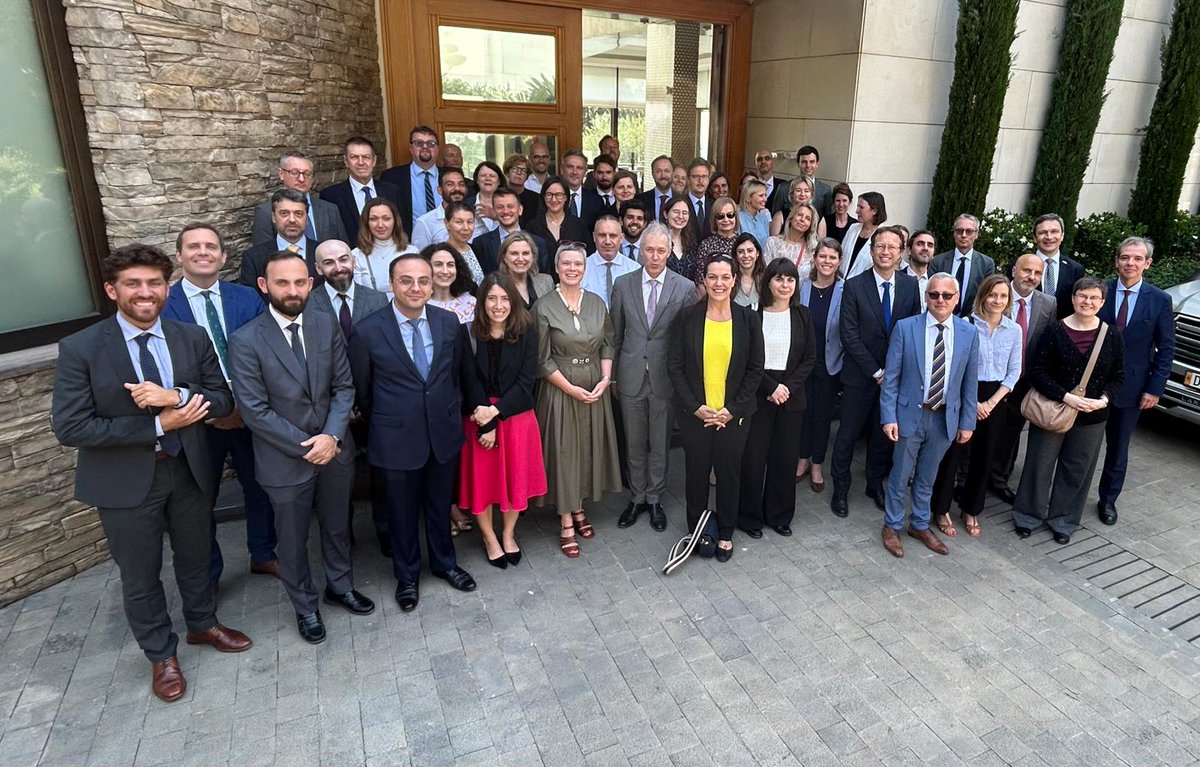 EUinLebanon's tweet photo. Glad to have brought diplomats from across the EU to LB for a rich study visit. They met with DPM @TarekMitri, Interior Minister Al-Hajjar, and Social Affairs Minister @HaneenSayed_LB for engaging talks on reforms, elections, social issues, 1701, and the LAF’s commendable work. https://t.co/EKFVCPZLBl
