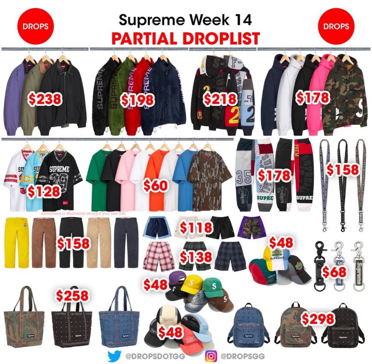 Fixer_x_daikou's tweet photo. 💥Supreme week14 オンライン代行💥

🟢期限:5/30（金）23時まで

🟢代行希望の方はDMにてご連絡下さい。

🟢successポストして頂いた方並びに以前アンケートお答えいただいた方は必ず依頼時割引適用の旨をお伝えください！

※フォロー＆ＲＰにて1名様へ無料代行を行います。

#Supreme代行
#代行 https://t.co/BbVhwItkhY