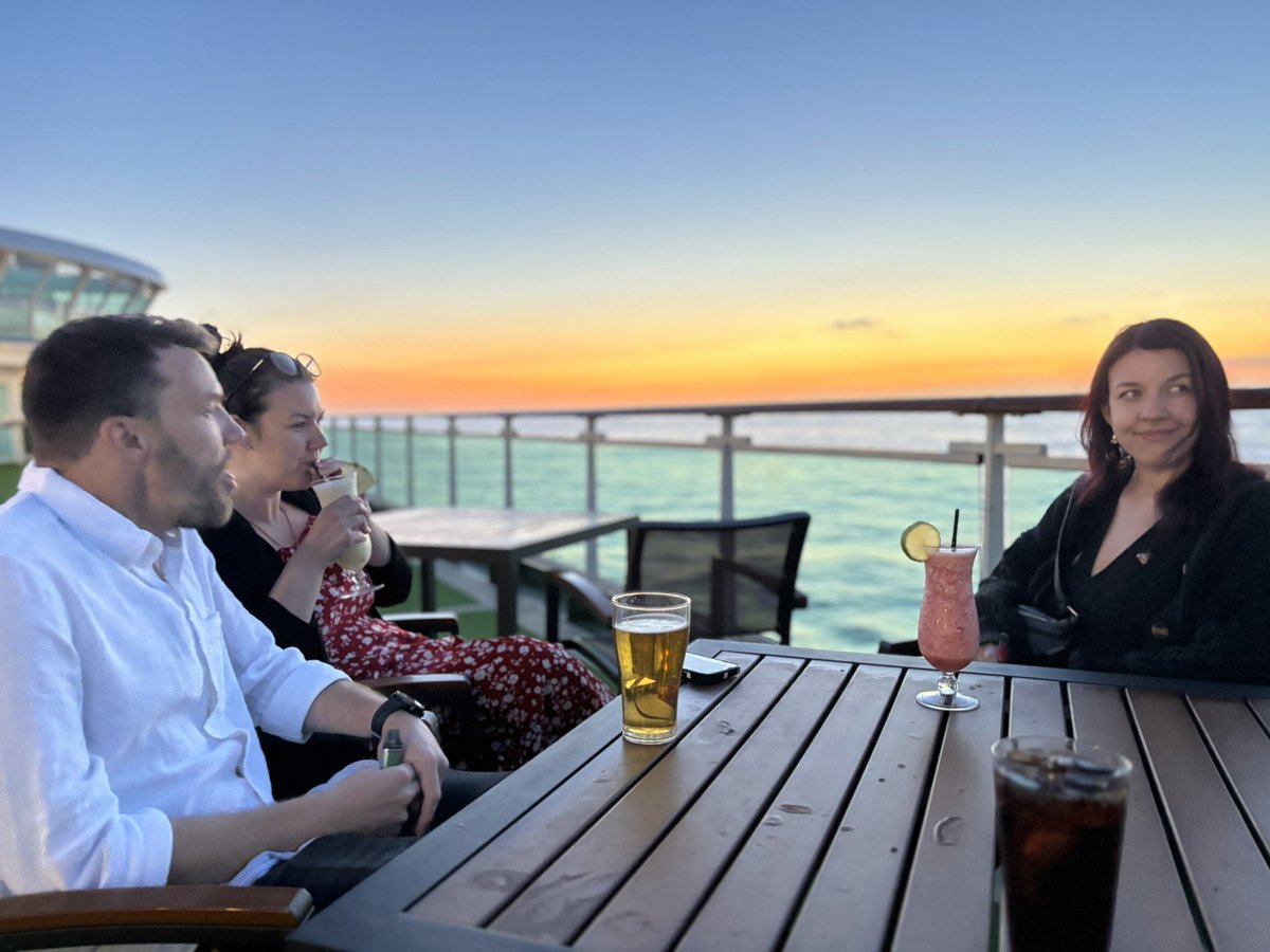 First time ever on a cruise and 100% my last. I honestly do not see the appeal. The best part of the holiday is getting off the boat and getting a beer for €3. Can’t wait to get home and see my cats.