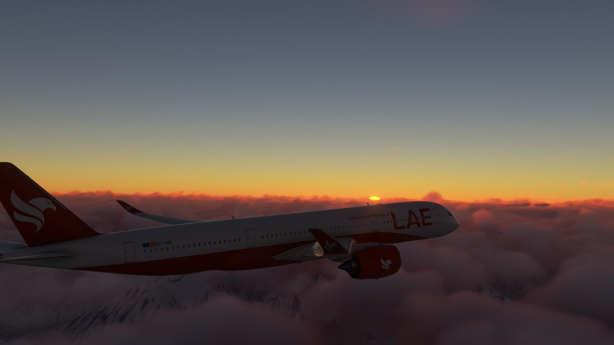 laevirtual's tweet photo. Buenos días a todos, los pilotos de LAE seguimos surcando cada día y noche los cielos virtuales.               Ven y descúbrelo 📲https://t.co/uyC1BLcs9f
Discord: https://t.co/02nKeQ9j25
@IVAOES
@vatsimSpain
@MSFSofficial
@XPlaneOfficial
#aerolineavirtual #vatsim #ivao https://t.co/IyMT5aWMW1