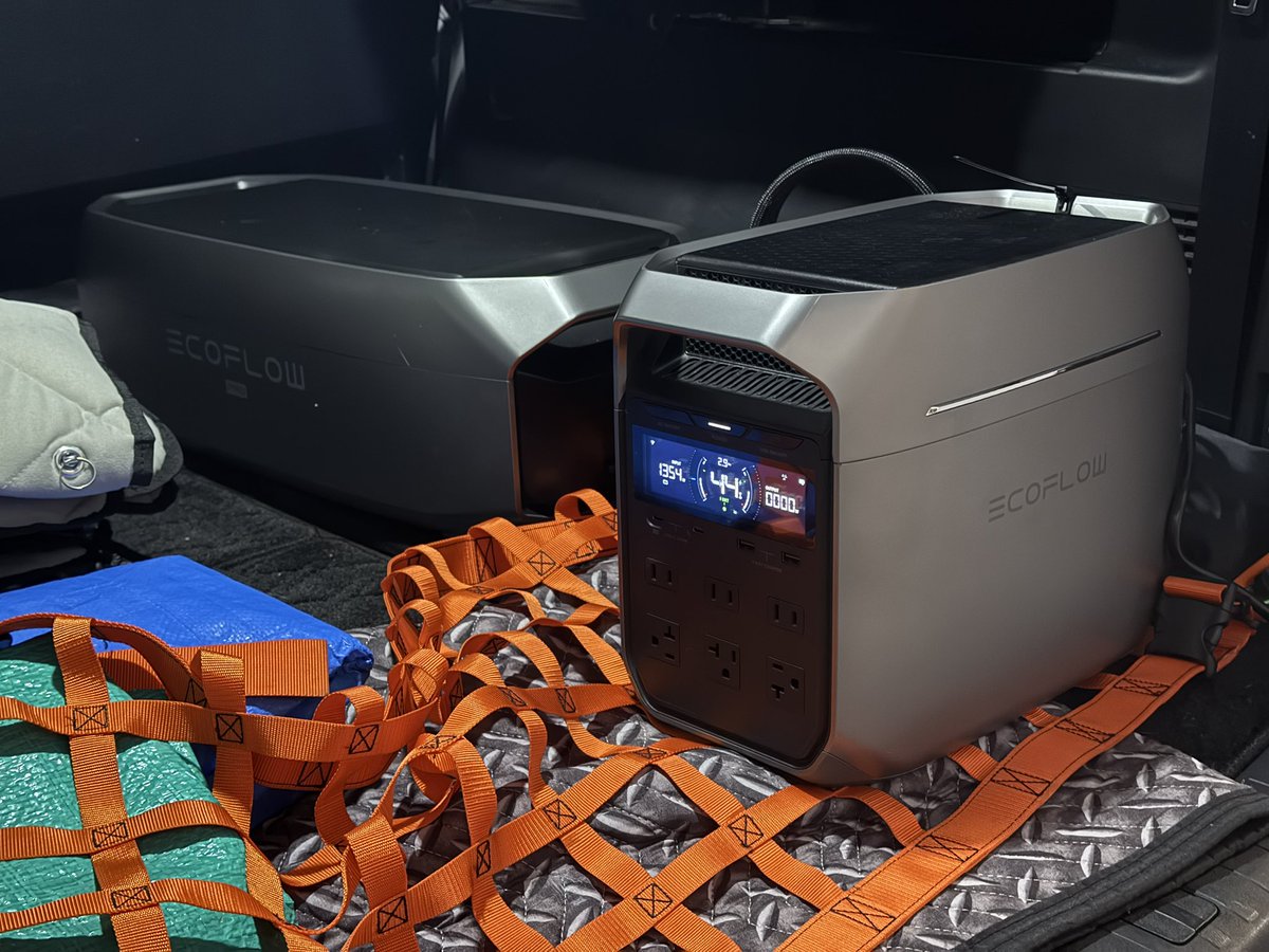 我が家のEco flowくんに4kwhのバッテリー増設！
これでポータブルエアコン導入しても大丈夫σ(^_^;)