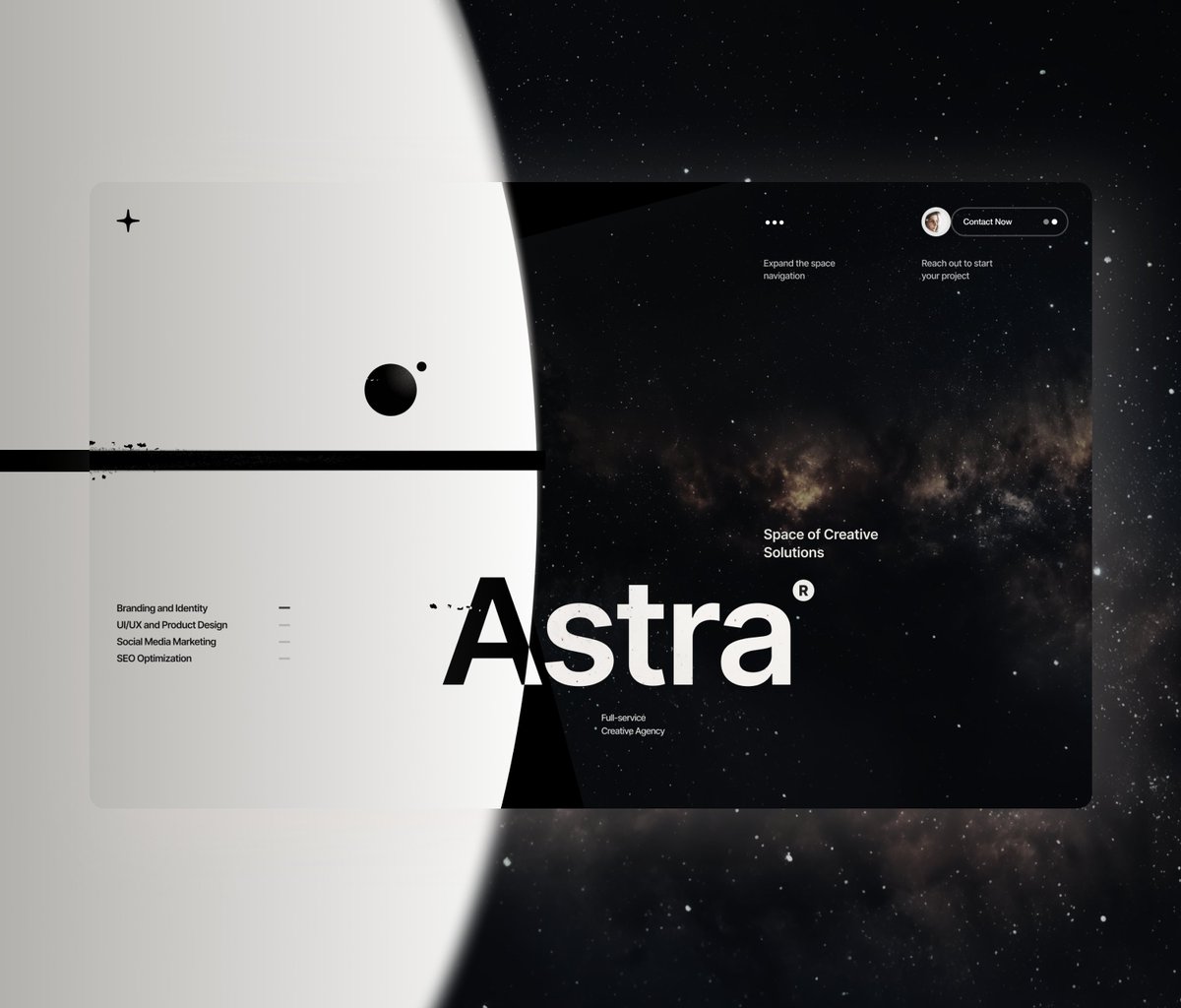 Back to the game.

After a week of rest, I’ve started designing my 4th template, Astra 🌖.

Here’s a little sneak peek