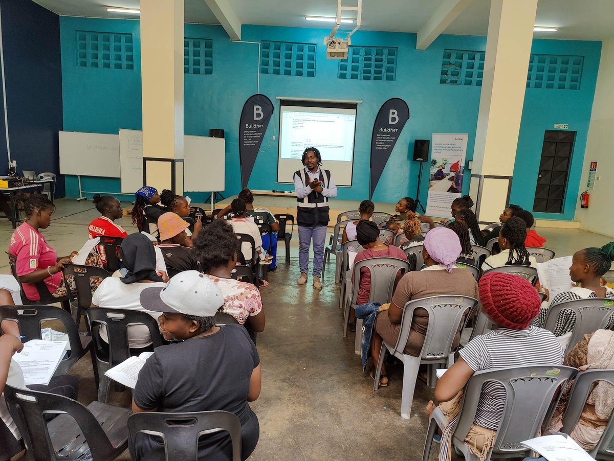 _buildher (@_buildher) on Twitter photo Last Wednesday, 40+ women joined us for #BuildherCohort15 recruitment with <a href="/CREAWKenya/">CREAW Kenya</a>! From sensitization to application, we’re paving new pathways in construction for women in Kenya.
#WomenInTrades #CREAWPartnership #SkilledWomenLead #BuildherImpact Last Wednesday, 40+ women joined us for #BuildherCohort15 recruitment with <a href="/CREAWKenya/">CREAW Kenya</a>! From sensitization to application, we’re paving new pathways in construction for women in Kenya.
#WomenInTrades #CREAWPartnership #SkilledWomenLead #BuildherImpact