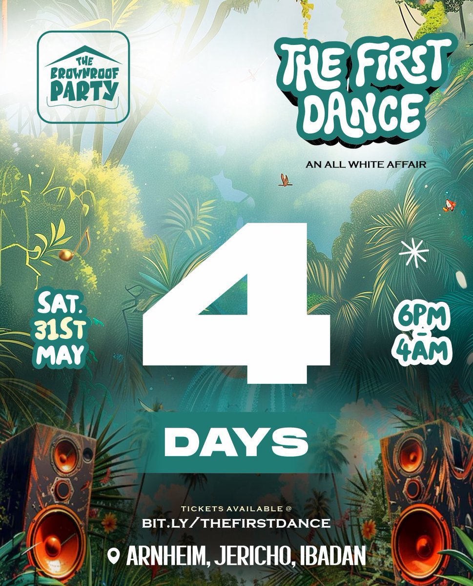 thebrownroofP22's tweet photo. The Brown Roof Party is just 4 days away🤩 Tag the friends you’re bringing and share this post! Let’s spread the word!
Tickets link in Bio
#TheBrownRoofParty #TheFirstdance #ibadanmustdance https://t.co/kOAjzFS6c2